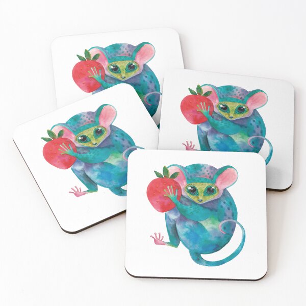 Item preview, Galago with strawberriy, animal, berry designed and sold by OKNEW.