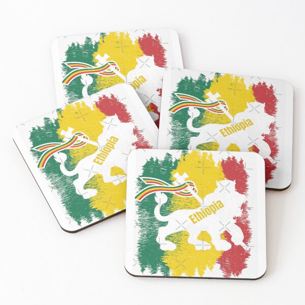 Item preview, Lion of Judah Ethiopia Flag Art. designed and sold by HabeshaCreative.