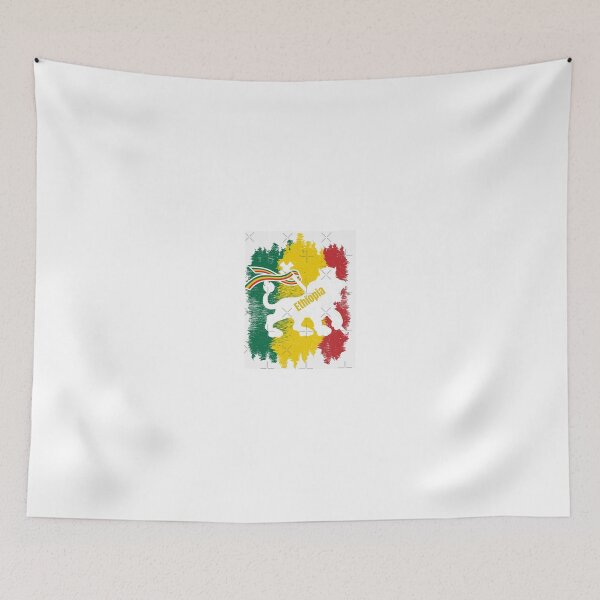 Item preview, Lion of Judah Ethiopia Flag Art. designed and sold by HabeshaCreative.
