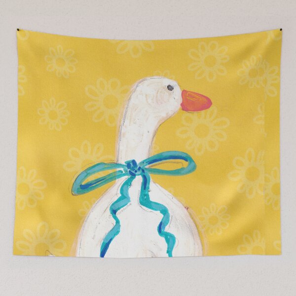 Item preview, Blue Bow Duck by Brenda Knoll Mila's Ducks Collection designed and sold by Brenda  Knoll.