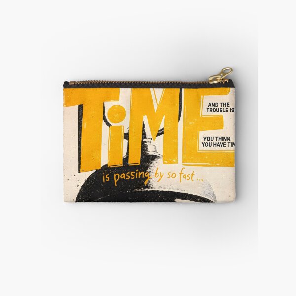 Item preview, Time Is Passing Fast Motivational Quote designed and sold by AbstractAuraArt.