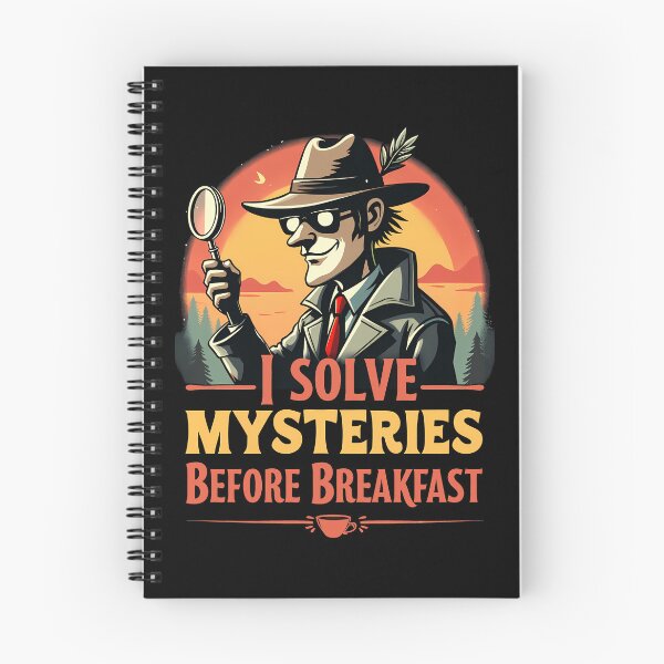 Item preview, I Solve Mysteries Before Breakfast – Funny Detective Humor Design designed and sold by CyfroweMysli.