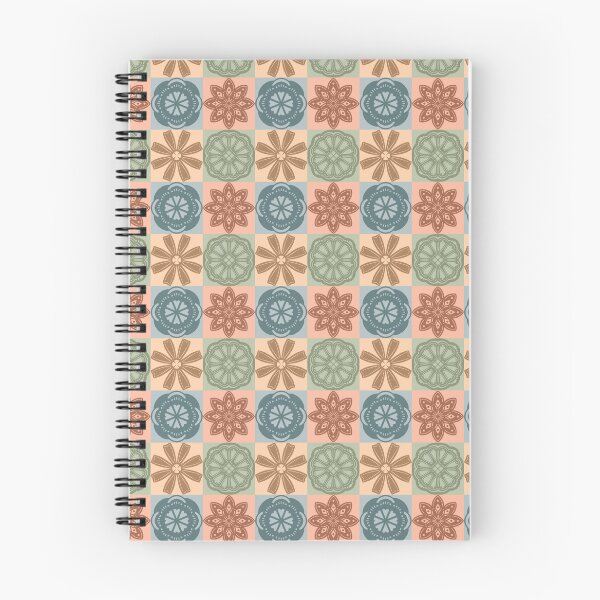 Item preview, Woodblock Stamped Flower Quilt - Checkers  designed and sold by FoxfireAndCo.