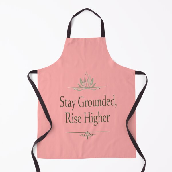 Item preview, Stay Grounded, Rise Higher – Elegant Motivational Typography Design designed and sold by ArthUpscale.