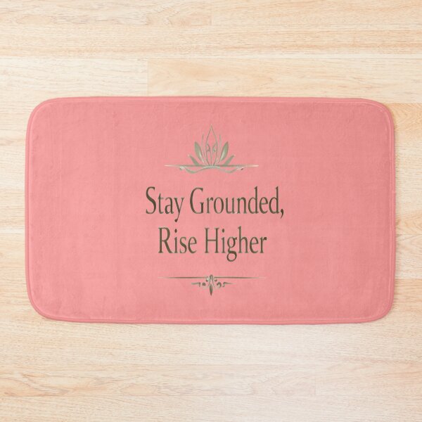 Item preview, Stay Grounded, Rise Higher – Elegant Motivational Typography Design designed and sold by ArthUpscale.