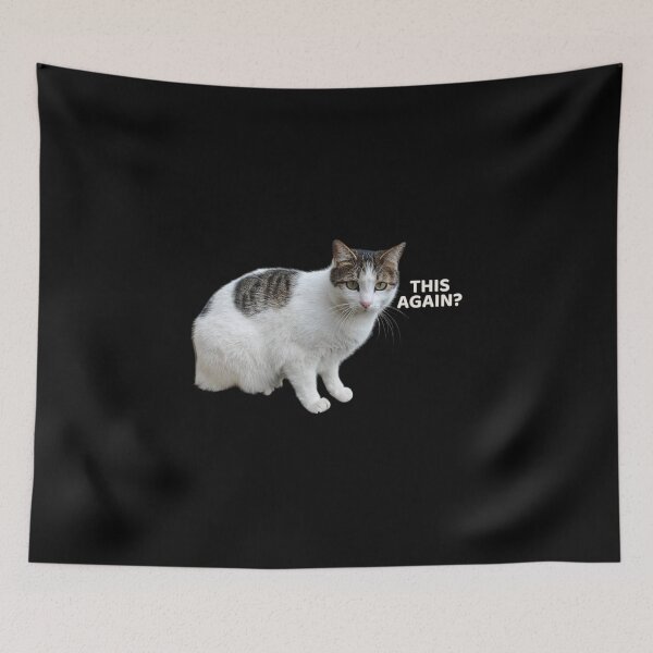 Item preview, THIS AGAIN? – Sarcastic Cat Reaction Minimalist Design designed and sold by MB-CatPrints.