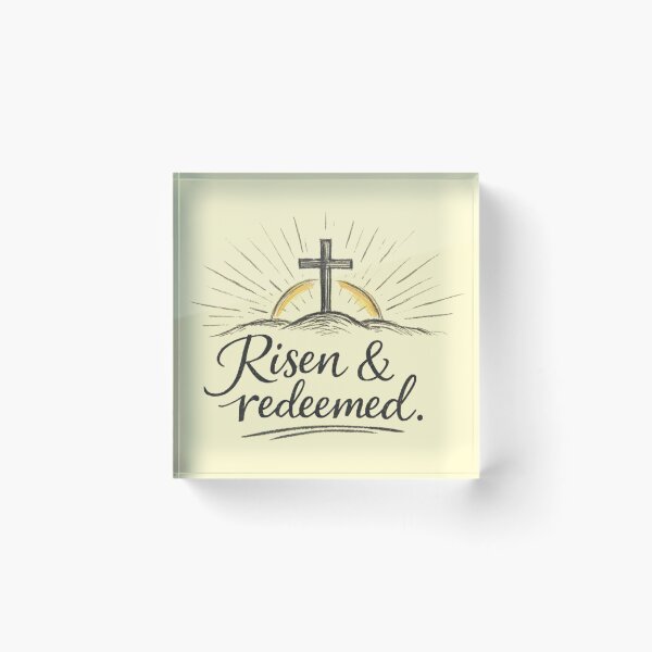 Item preview, Risen and Redeemed Easter Cross  designed and sold by ashofthesouth.