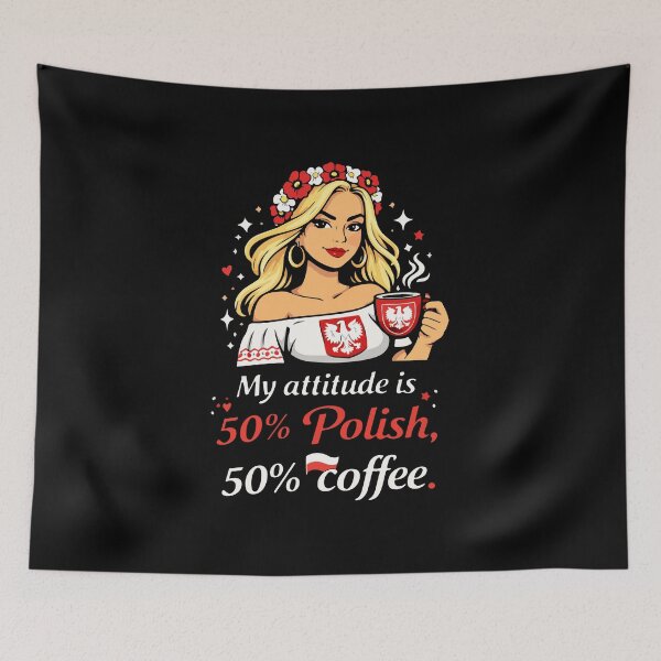 Item preview, 50% Polish 50% Coffee designed and sold by storelibertys.