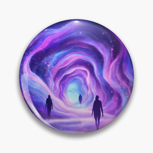 Item preview, Cosmic Consciousness Spiritual Galaxy Portal Art designed and sold by AbstractAuraArt.