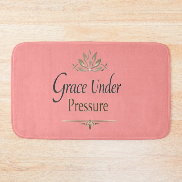 Item preview, Grace Under Pressure – Elegant Motivational Typography Design designed and sold by ArthUpscale.