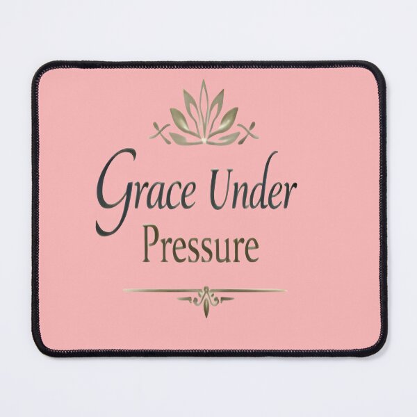 Item preview, Grace Under Pressure – Elegant Motivational Typography Design designed and sold by ArthUpscale.