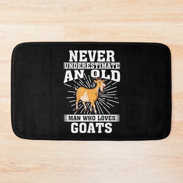 Item preview, Never Underestimate An Old Man Who Loves Goats  designed and sold by CosmoKitsch.