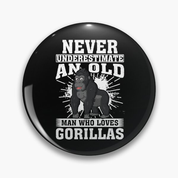 Item preview, Never Underestimate An Old Man Who Loves Gorillas  designed and sold by CosmoKitsch.