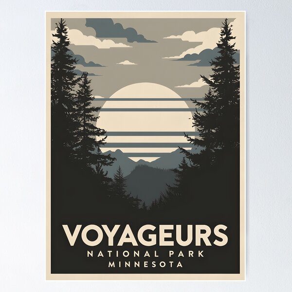 Item preview, Voyageurs National Park - Minnesota  designed and sold by GoodOldVintage.