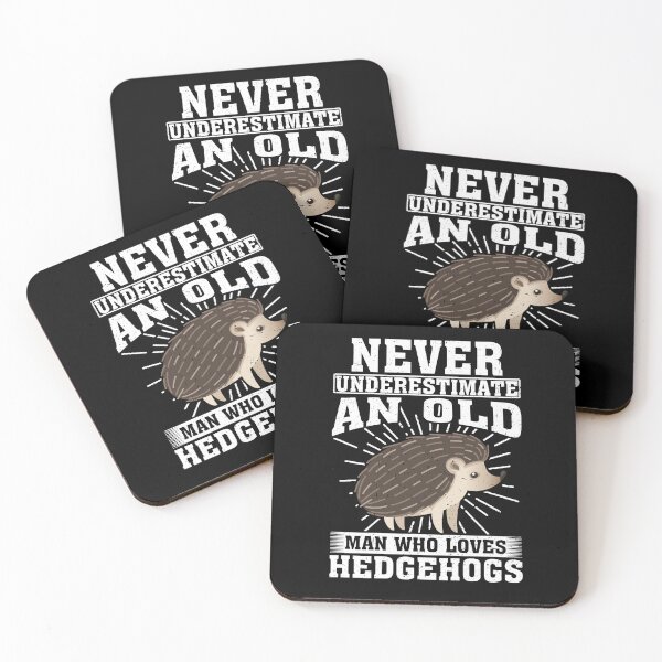 Item preview, Never Underestimate An Old Man Who Loves Hedgehogs  designed and sold by CosmoKitsch.
