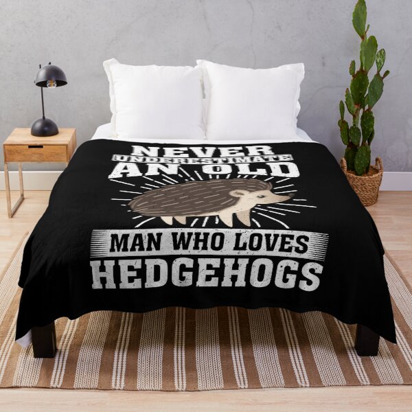 Item preview, Never Underestimate An Old Man Who Loves Hedgehogs  designed and sold by CosmoKitsch.