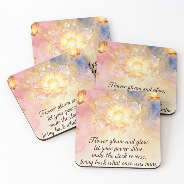 Item preview, Golden Healing Flower Song – Magical Lantern Watercolor Art designed and sold by inallusha.