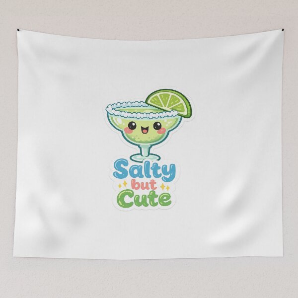 Item preview, Cute Kawaii Margarita Glass Sticker – Salty Lime Drink Doodle Illustration designed and sold by Samuel	 Collings.