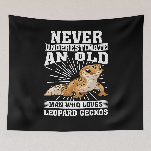 Item preview, Never Underestimate An Old Man Who Loves Leopard Gecko designed and sold by CosmoKitsch.