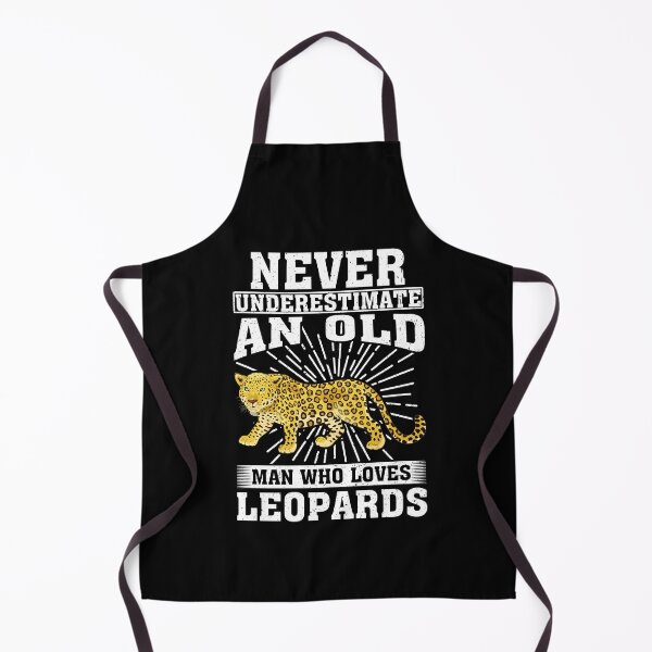 Item preview, Never Underestimate An Old Man Who Loves Leopards  designed and sold by CosmoKitsch.