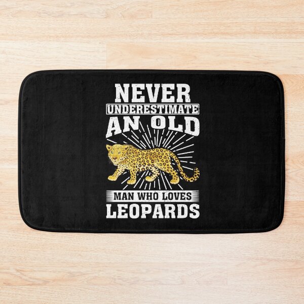 Item preview, Never Underestimate An Old Man Who Loves Leopards  designed and sold by CosmoKitsch.