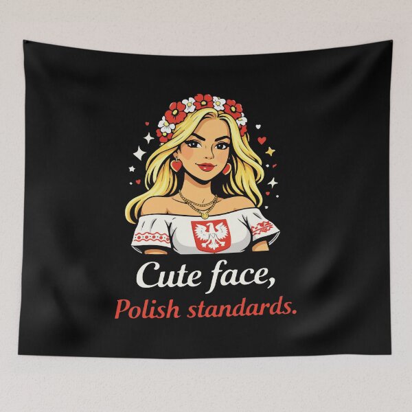 Item preview, Cute Face, Polish Standards designed and sold by storelibertys.