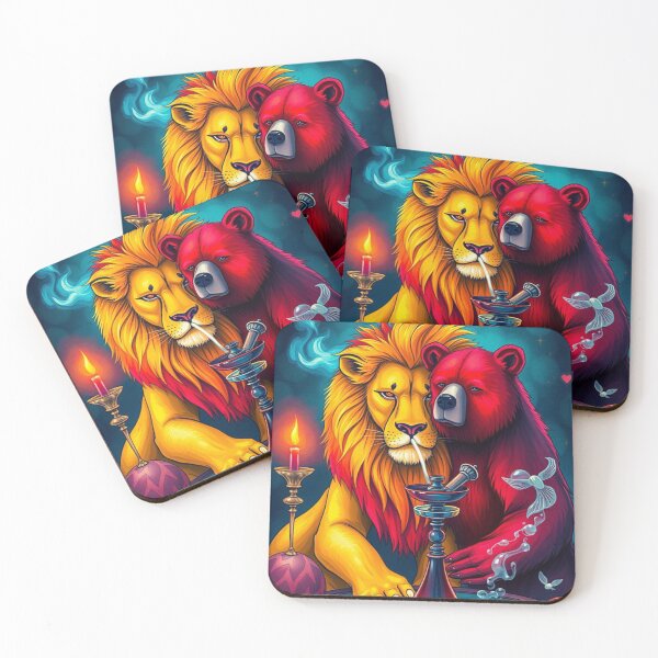 Item preview, The Lion and the Crimson Bear designed and sold by GOODLOOKING10.