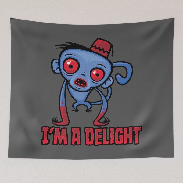 Item preview, Delightfully Deranged Zombie Monkey Is A Delight designed and sold by fizzgig.