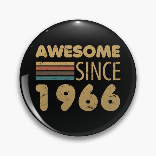 Item preview, Awesome Since 1966 60th Birthday designed and sold by thepixelgarden.