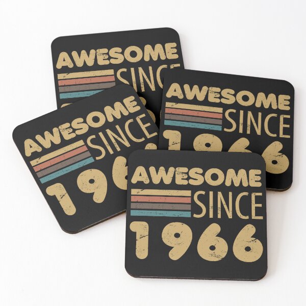 Item preview, Awesome Since 1966 60th Birthday designed and sold by thepixelgarden.
