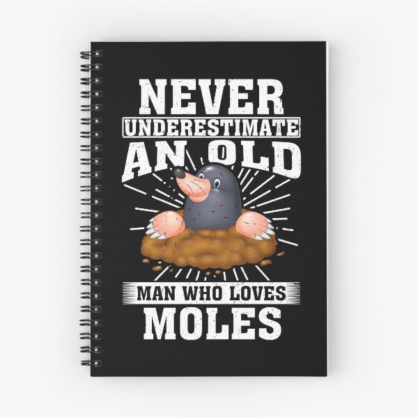 Item preview, Never Underestimate An Old Man Who Loves Moles  designed and sold by CosmoKitsch.