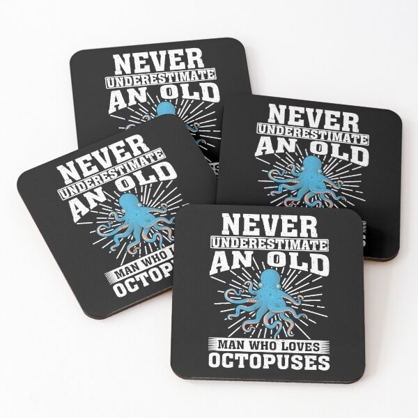 Item preview, Never Underestimate An Old Man Who Loves Octopuses  designed and sold by CosmoKitsch.