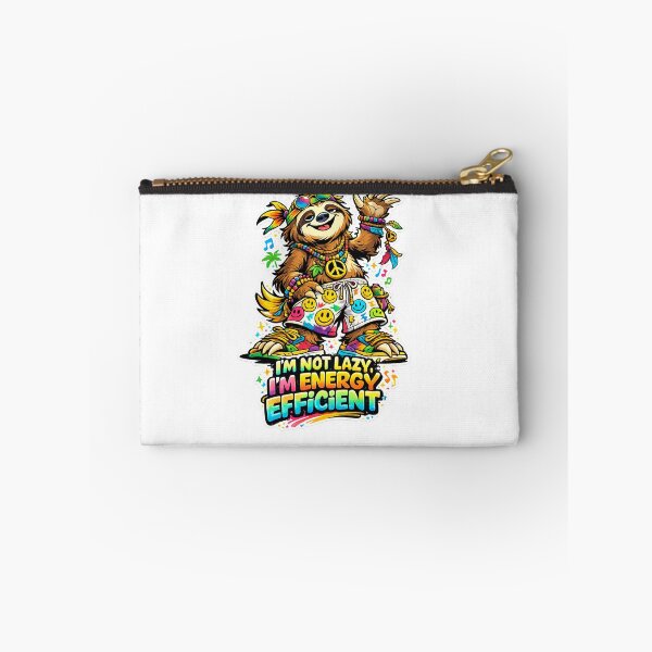 Item preview, ’m Not Lazy I’m Energy Efficient Groovy Sloth designed and sold by RetroRespect.