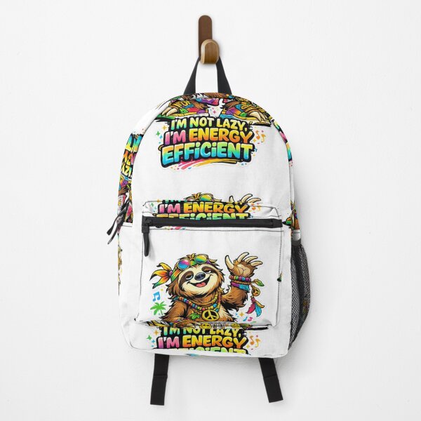 Item preview, ’m Not Lazy I’m Energy Efficient Groovy Sloth designed and sold by RetroRespect.