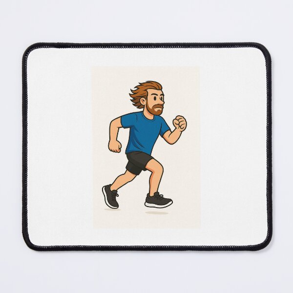 Item preview, A guy running with his hair blowing in the wind designed and sold by Neat art at 7000ft.