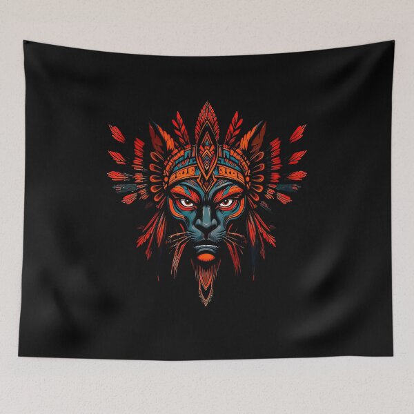 Item preview, Moche Warrior Mask – Ancient Peruvian Civilization Art designed and sold by LimaArtLab.