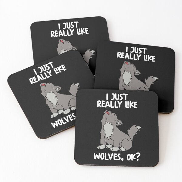 Item preview, I Just Really Like Wolves Ok? designed and sold by GabbyKash.