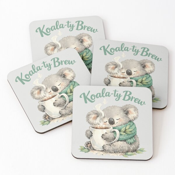 Item preview, Koala-ty Brew - Cozy Koala Pun designed and sold by DigitalGlade.