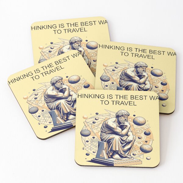 Item preview, THINKING IS THE BEST WAY TO TRAVEL designed and sold by oceantospace.