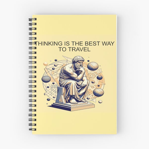 Item preview, THINKING IS THE BEST WAY TO TRAVEL designed and sold by oceantospace.