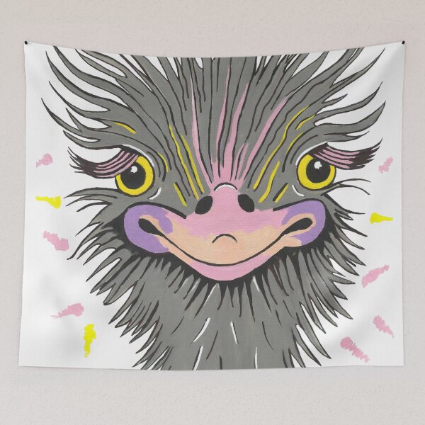 Item preview, Funny Ostrich Lover Painting designed and sold by Sartoris Art.