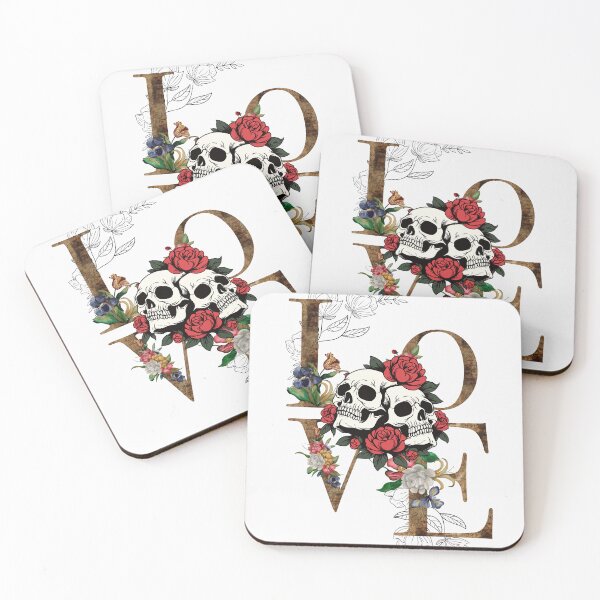 Item preview, Floral Skull Love Gothic Design designed and sold by Orvexa Studio.