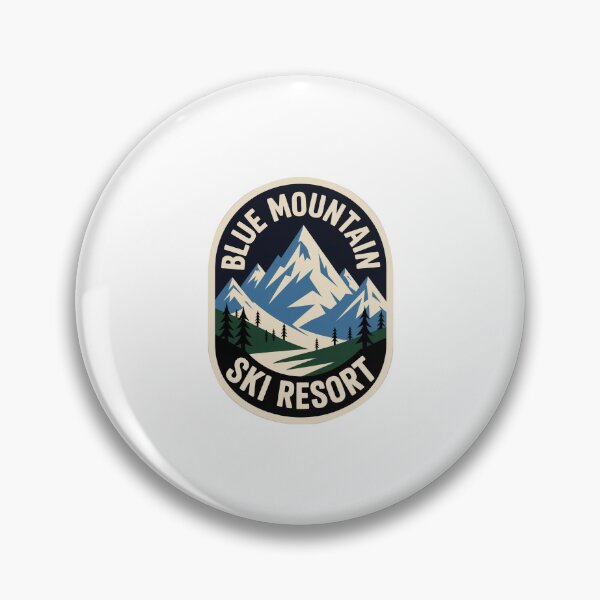 Item preview, Ski Resort Blue Mountain Sticker designed and sold by TulipaGraphics.