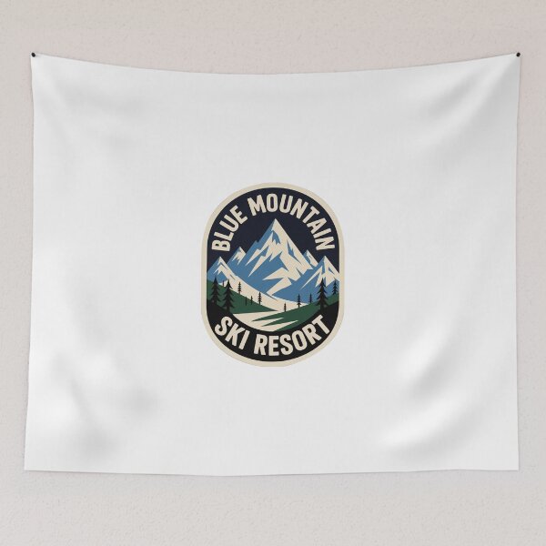 Item preview, Ski Resort Blue Mountain Sticker designed and sold by TulipaGraphics.