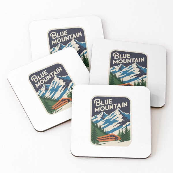 Item preview, Ski Resort Blue Mountain Sticker designed and sold by TulipaGraphics.