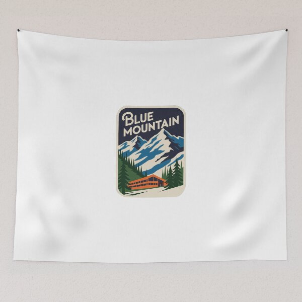 Item preview, Ski Resort Blue Mountain Sticker designed and sold by TulipaGraphics.