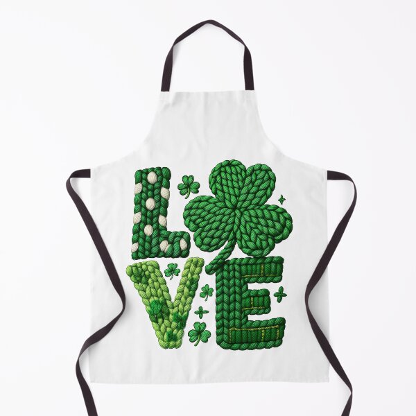 Item preview, LOVE – Yarn‑Textured St. Patrick’s Day Design designed and sold by Saxon Designs.