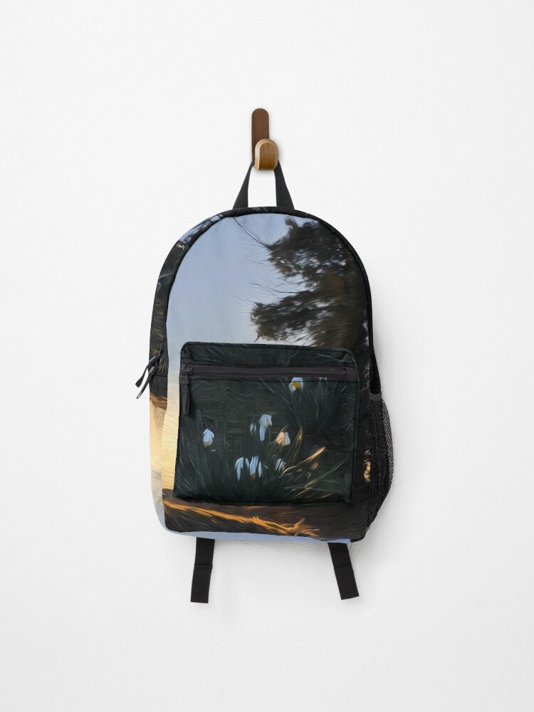 Thumbnail 1 of 3, Backpack, Early Spring Flowers designed and sold by StellarGeometry.