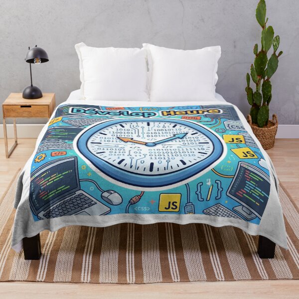Item preview, Develop Time – A web developer pun with a geek binary clock designed and sold by WordPlayStudio.