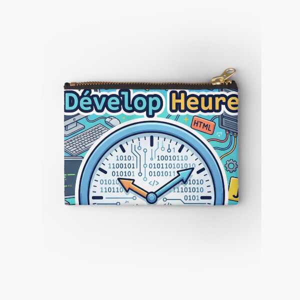 Artikelvorschau, Entwicklungszeit – Ein Wortspiel mit einer binären Uhr für Webentwickler. entworfen und verkauft von WordPlayStudio.